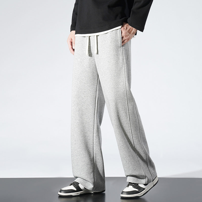 Straight-leg sweatpants