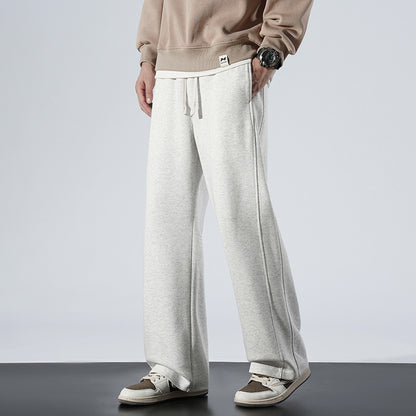 Straight-leg sweatpants