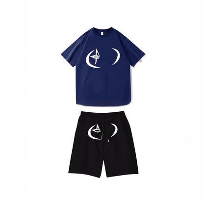Straight Pants Streetwear Unisex Set