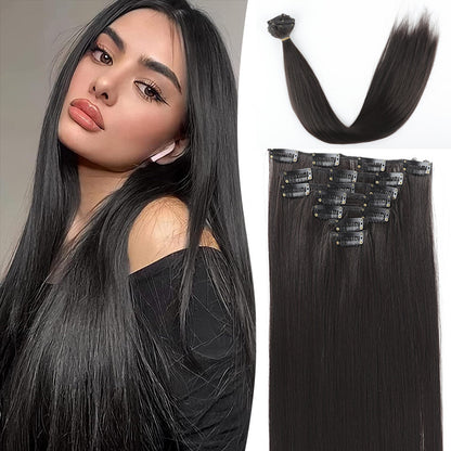 Straight Synthetic Hair Extensions 7-Piece Set