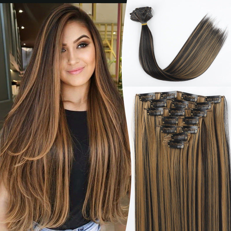 Straight Synthetic Hair Extensions 7-Piece Set