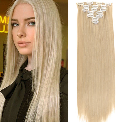 Straight Synthetic Hair Extensions 7-Piece Set