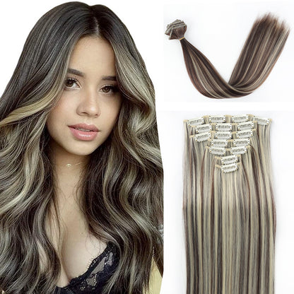 Straight Synthetic Hair Extensions 7-Piece Set