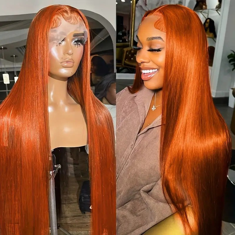 Straight Wig—Stylable, Permable, and Dyeable