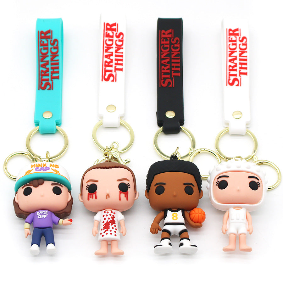 Stranger Things Keychain TV Series Pendant Luggage Hanging Ornament