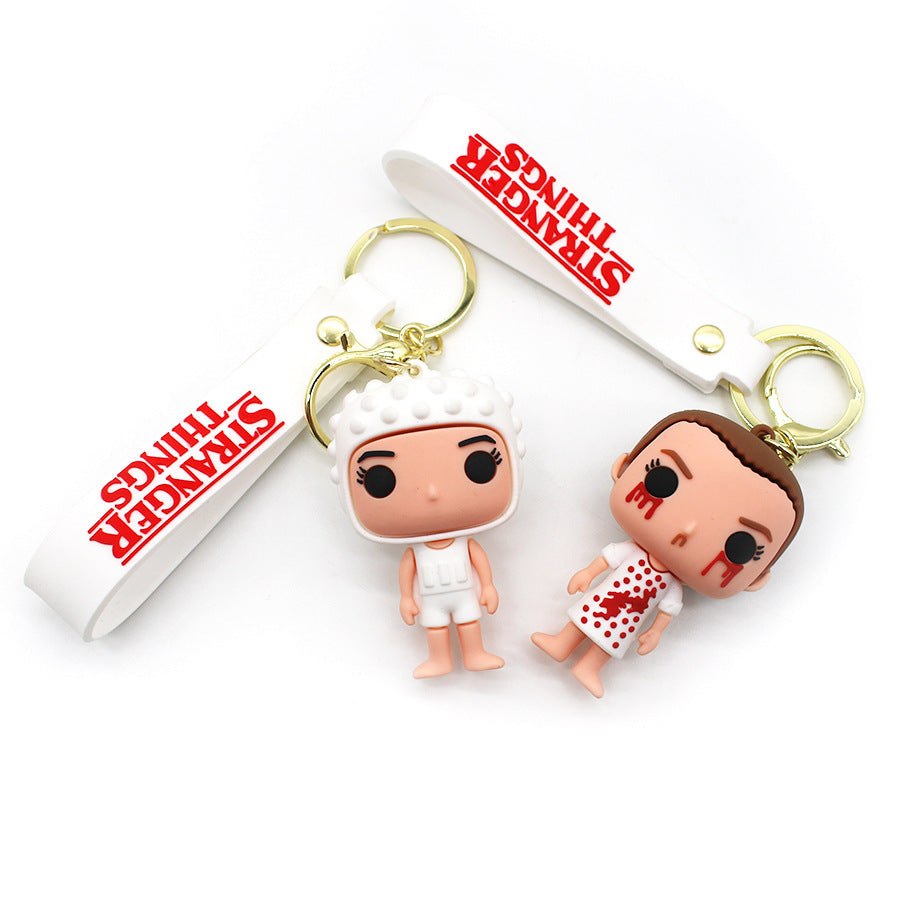 Stranger Things Keychain TV Series Pendant Luggage Hanging Ornament