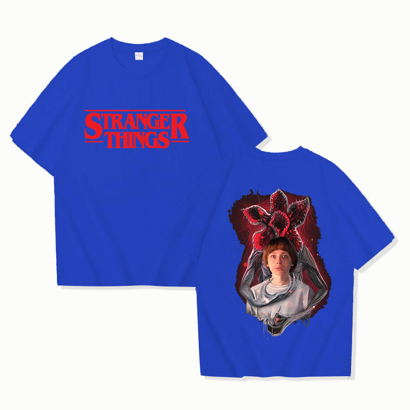 Stranger Things Printed T-Shirt Men Women Casual Short Sleeve Top