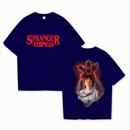 Stranger Things Printed T-Shirt Men Women Casual Short Sleeve Top