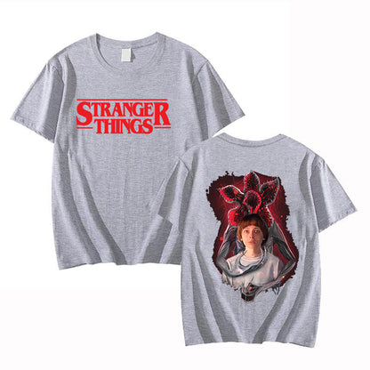 Stranger Things Printed T-Shirt Men Women Casual Short Sleeve Top