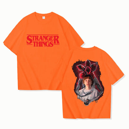 Stranger Things Printed T-Shirt Men Women Casual Short Sleeve Top