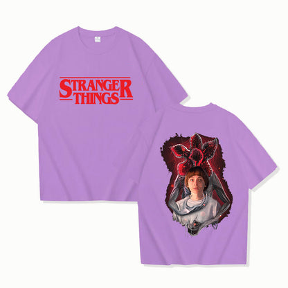 Stranger Things Printed T-Shirt Men Women Casual Short Sleeve Top