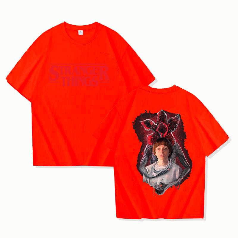 Stranger Things Printed T-Shirt Men Women Casual Short Sleeve Top
