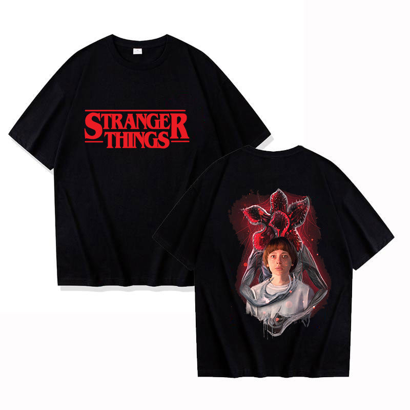 Stranger Things Printed T-Shirt Men Women Casual Short Sleeve Top