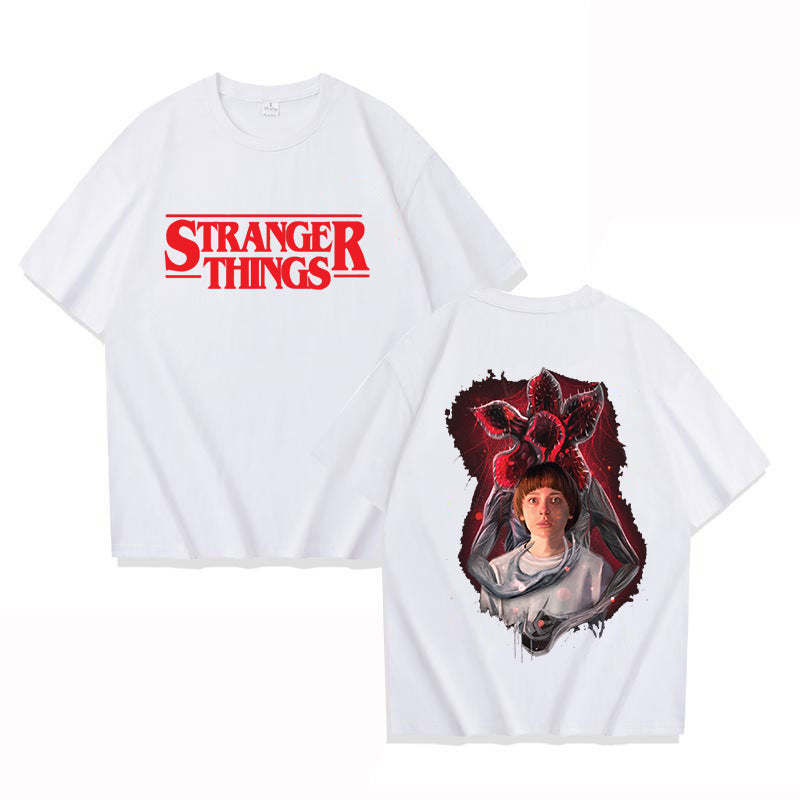 Stranger Things Printed T-Shirt Men Women Casual Short Sleeve Top