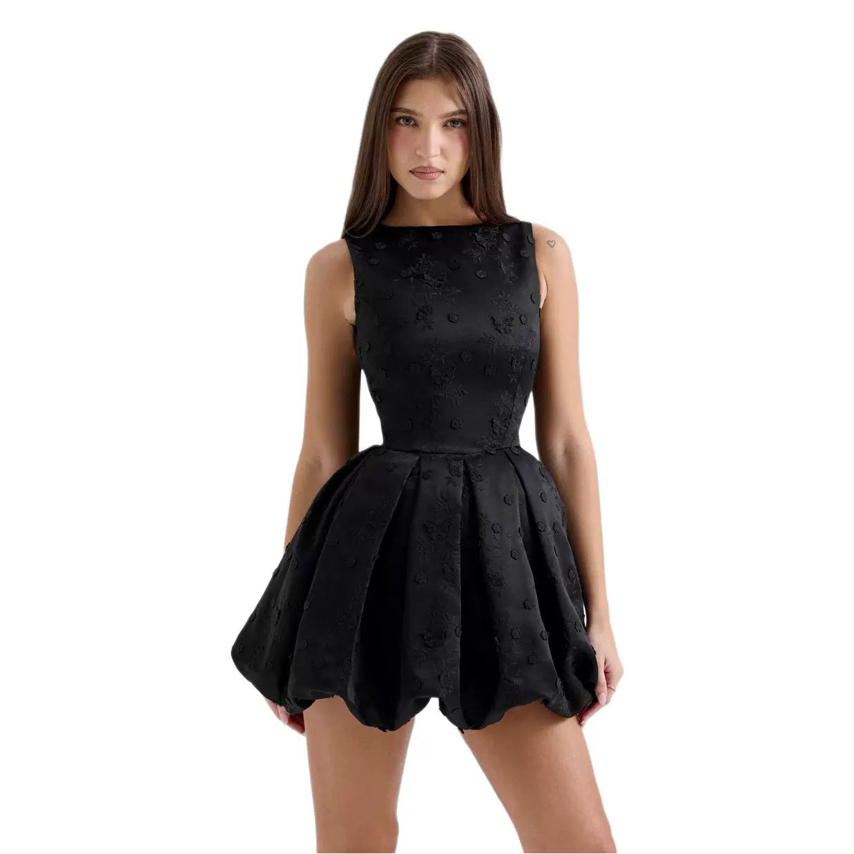 Strap Backless Short Dress