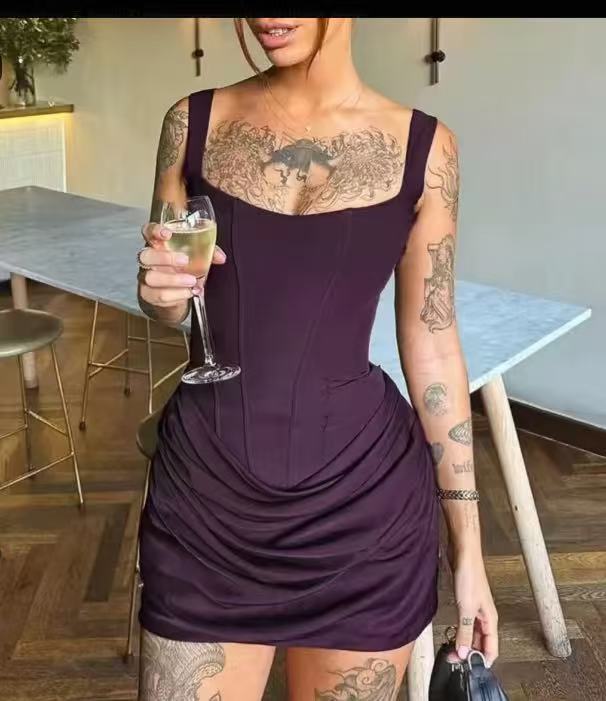 Strap mini dress