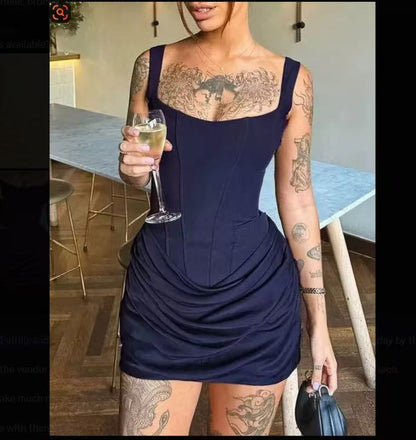 Strap mini dress