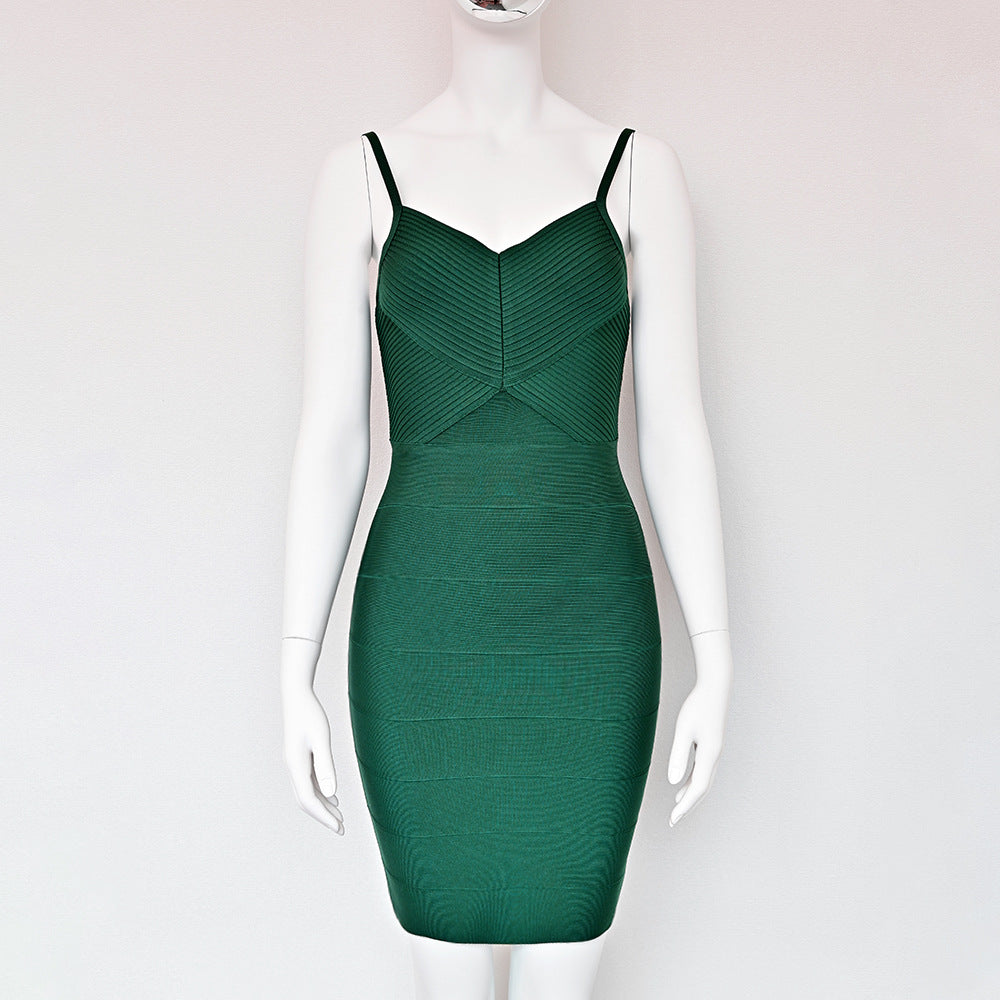 Strap sheath dress