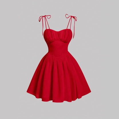 Strap-wrapped dress