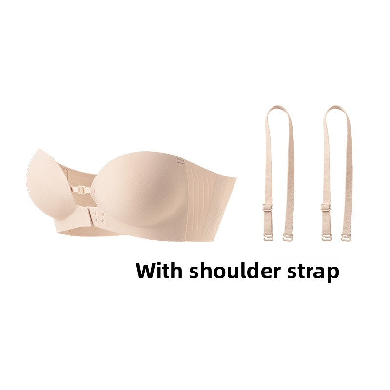 Strapless Adjustable Front-Clasp Bra