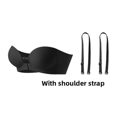Strapless Adjustable Front-Clasp Bra