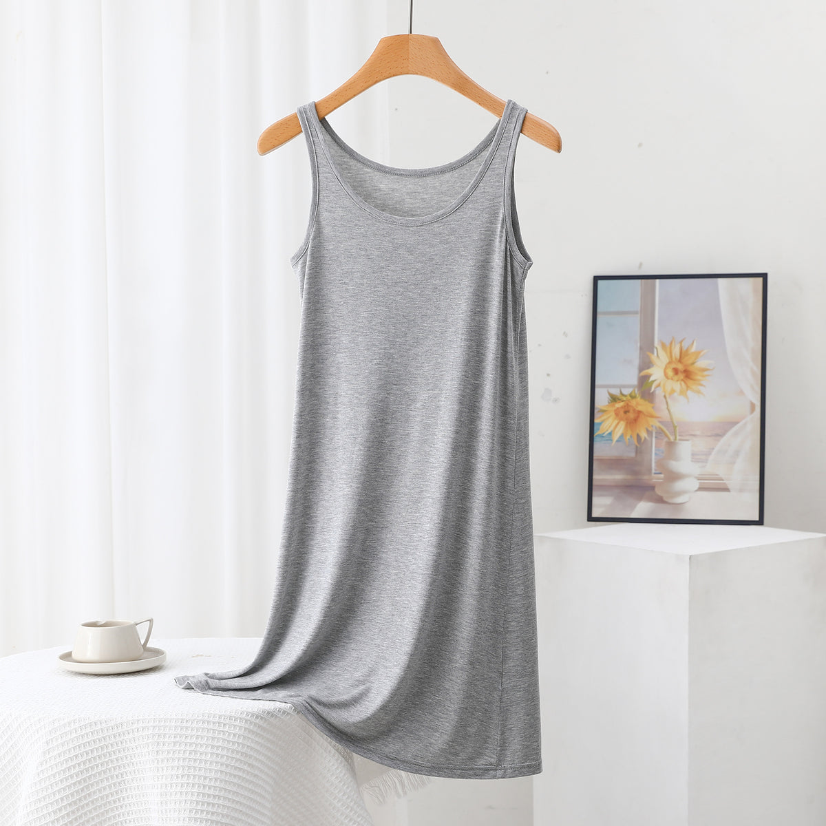 Strapless dress for women as a nightgown