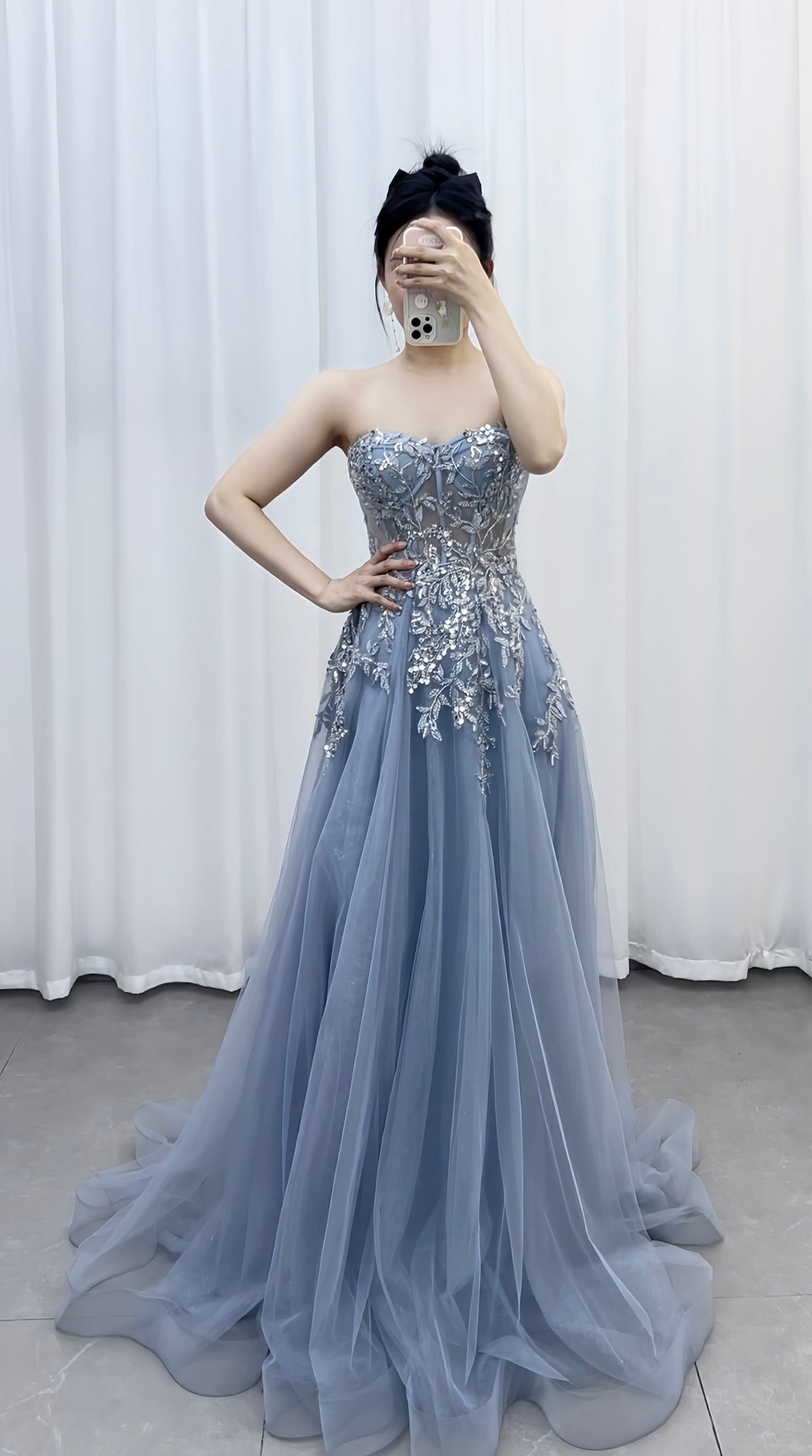Strapless Evening Dress Long Gown