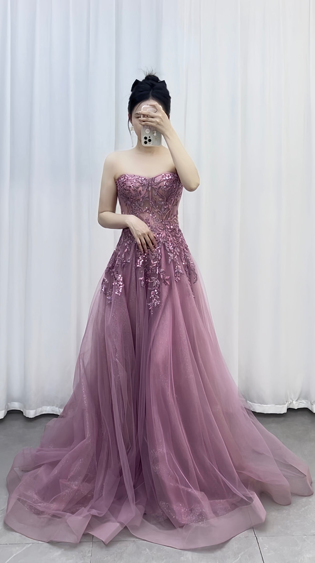 Strapless Evening Dress Long Gown