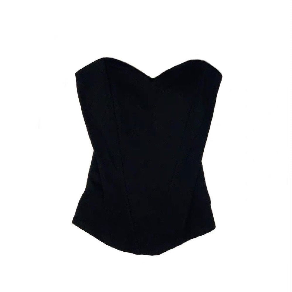 Strapless fishnet bodysuit for women