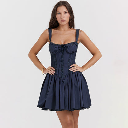 Strapless halter dress