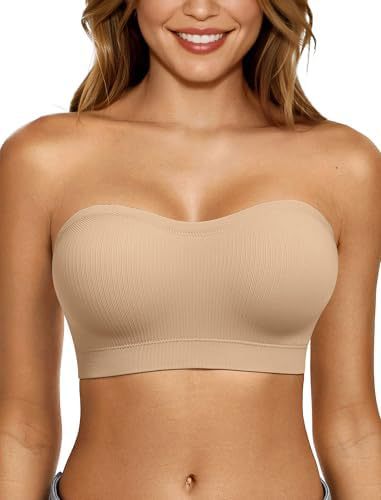 Strapless Push-Up Bra with Anti-Slip Design