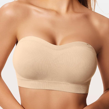 Strapless Push-Up Bra with Anti-Slip Design