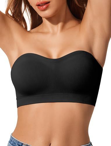 Strapless Push-Up Bra with Anti-Slip Design