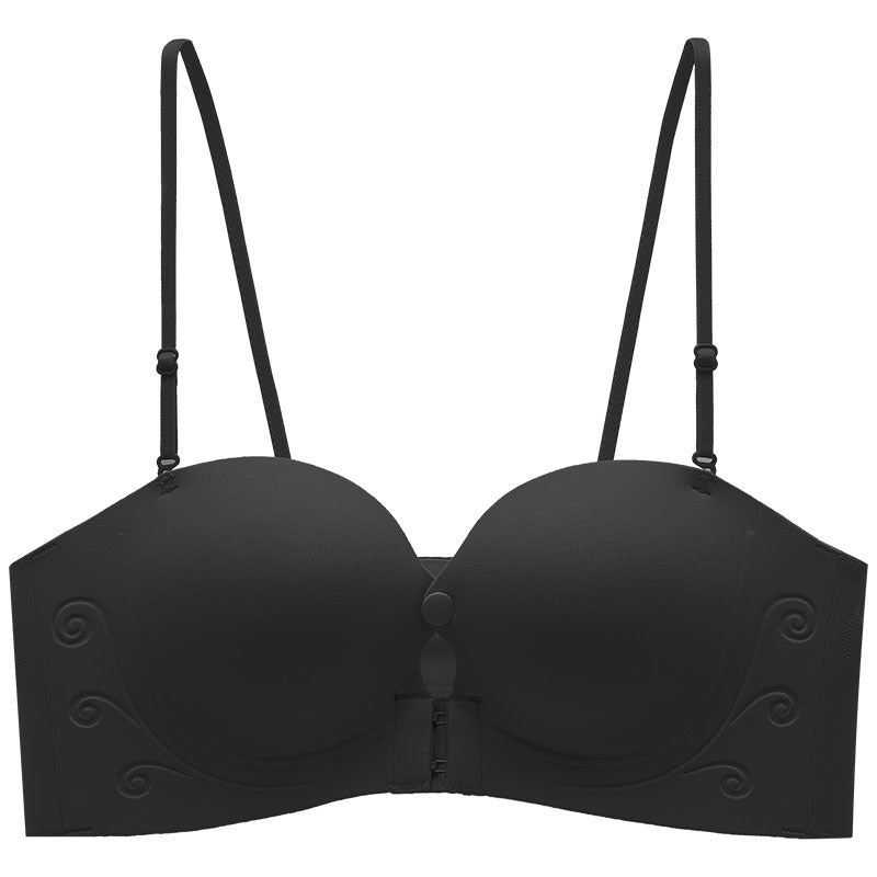Strapless Push-Up Bra with Front Closure