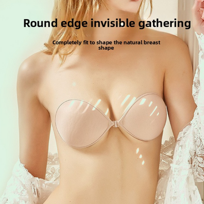 Strapless Push-Up Breathable Bra with Silicone Non-Slip Pads