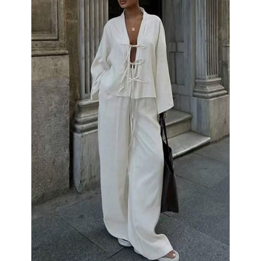 Strapless shirt set
