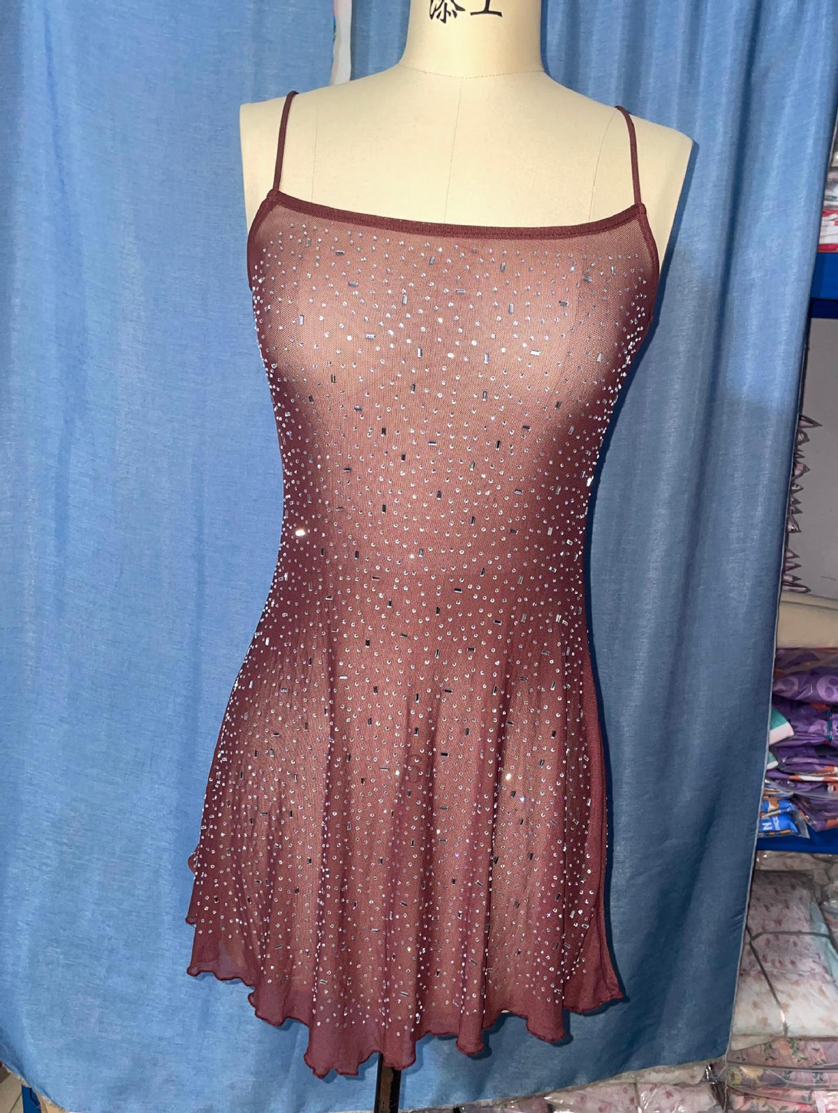 Strapless short dress