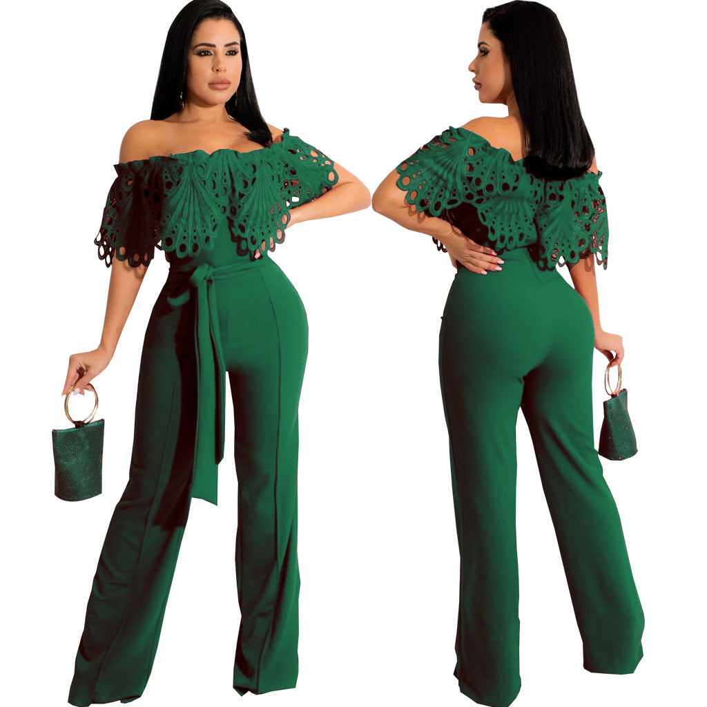 Strapless Solid Color Jumpsuit