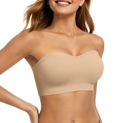 Strapless Wireless Push Up Seamless Bra