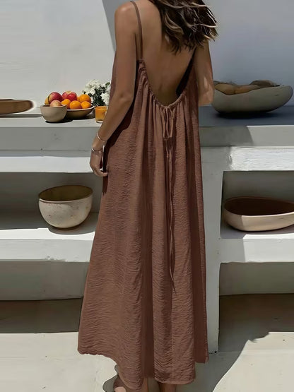 Strappy Backless Long Dress