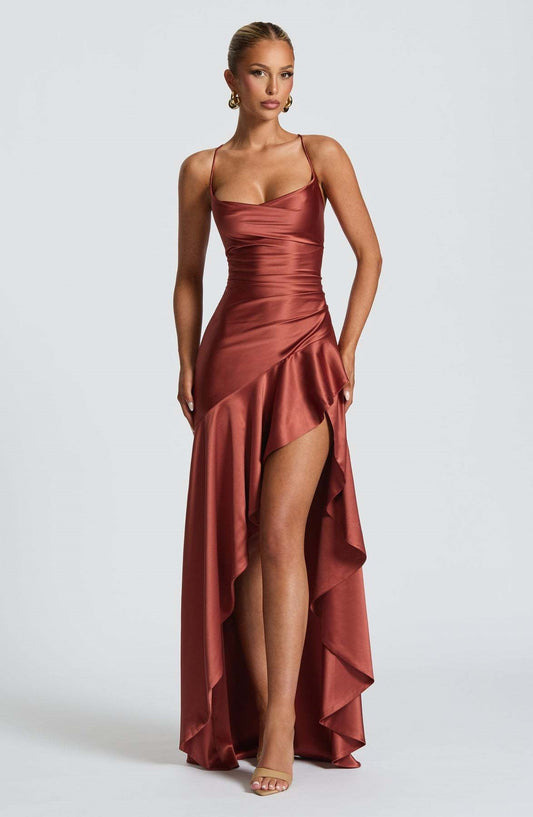 Strappy Backless Maxi Dress