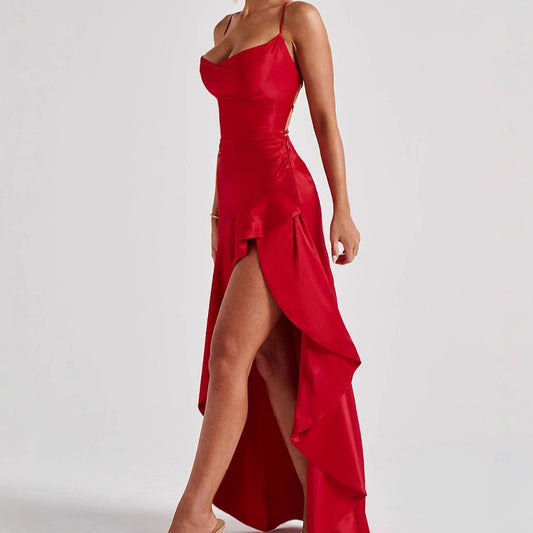 Strappy Backless Maxi Dress