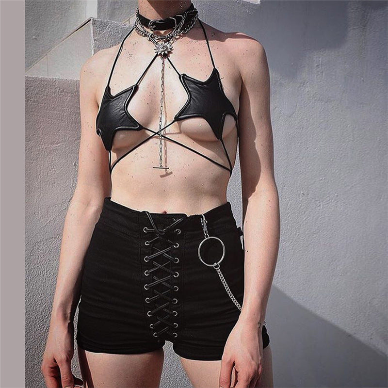 Strappy five-pointed star underwear