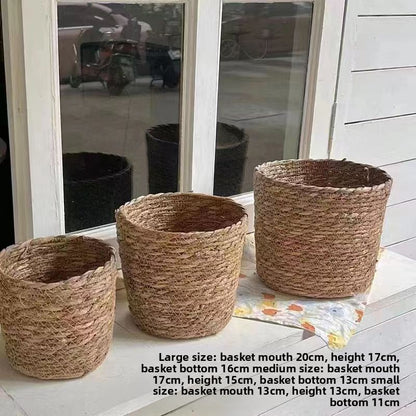 Straw Basket Set