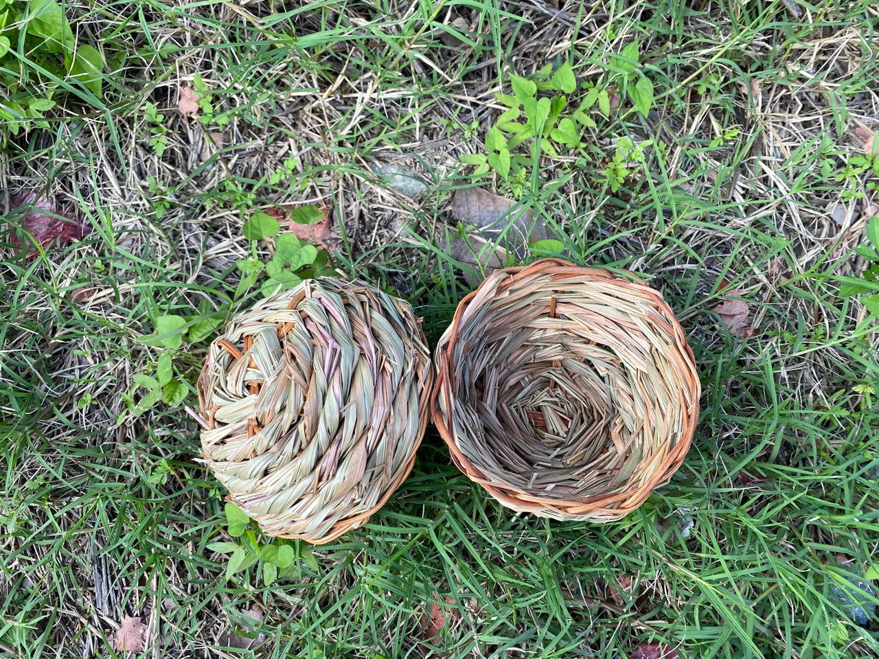 Straw birdhouse