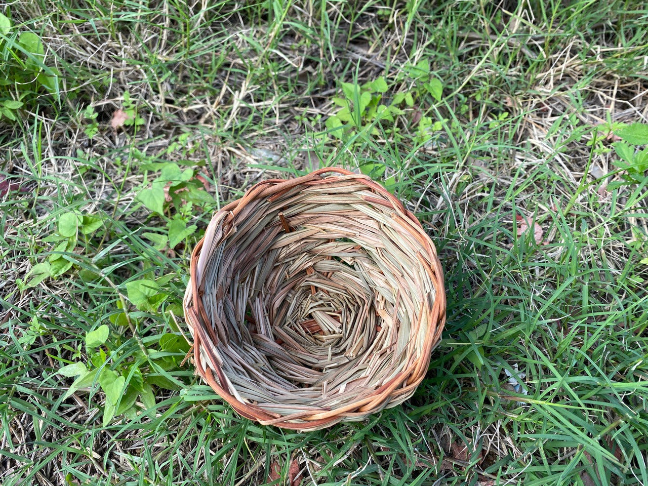 Straw birdhouse
