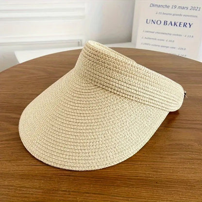 Straw Brim Sun Hat with UV Protection