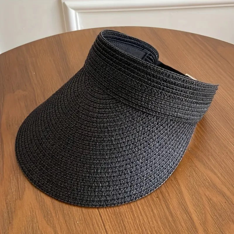 Straw Brim Sun Hat with UV Protection