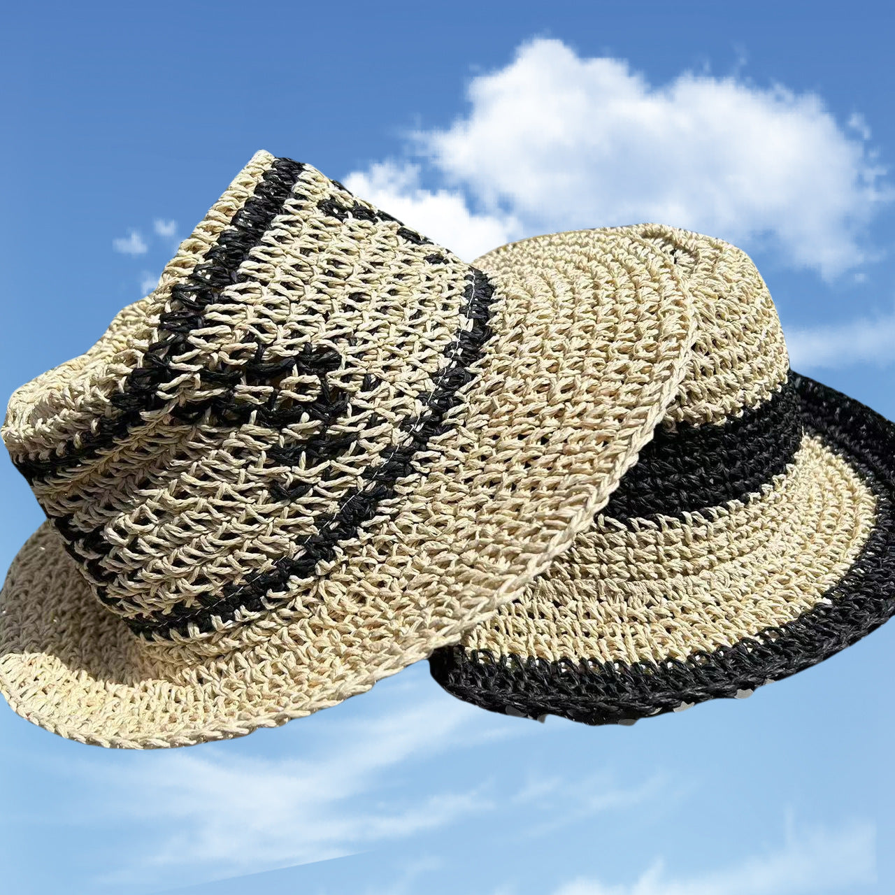 Straw paper rope crochet straw hat