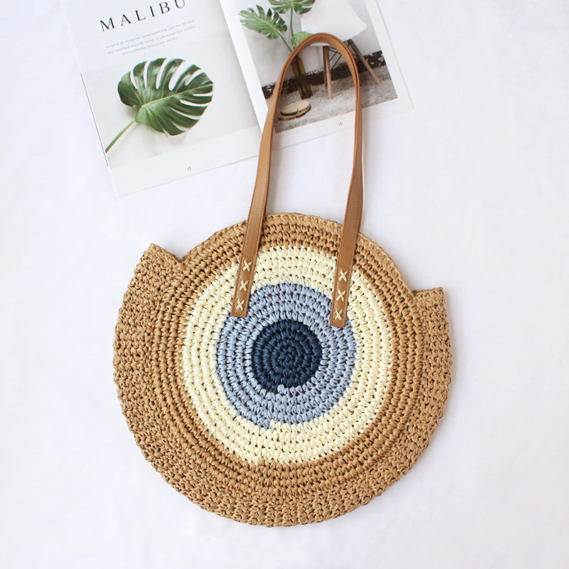 Straw Shoulder Bag for Women